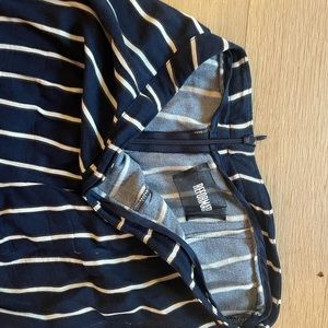Reformation pant - size 4 - navy with black stripes